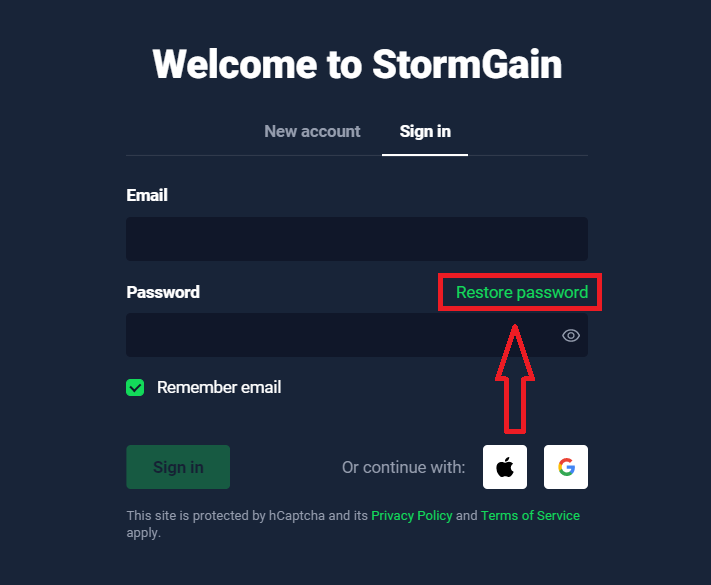نحوه ثبت نام و ورود به حساب در StormGain Broker