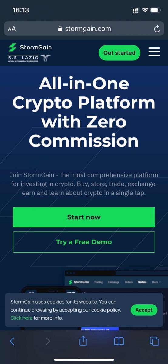 How to Register and Trade Crypto at StormGain