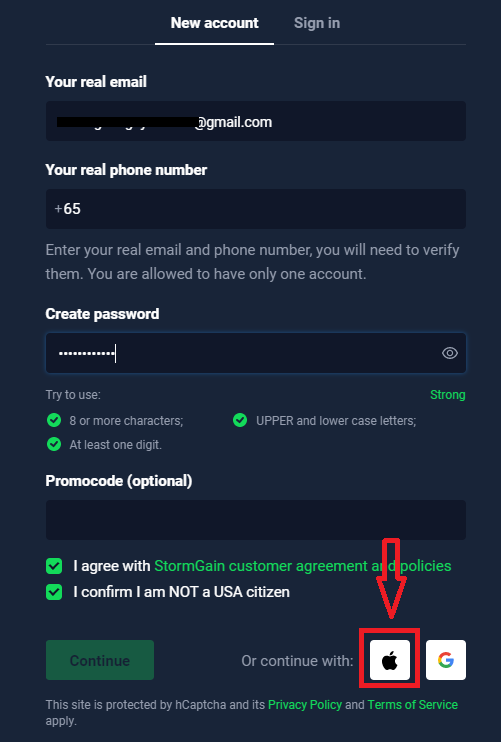 How to Open Account and Withdraw at StormGain